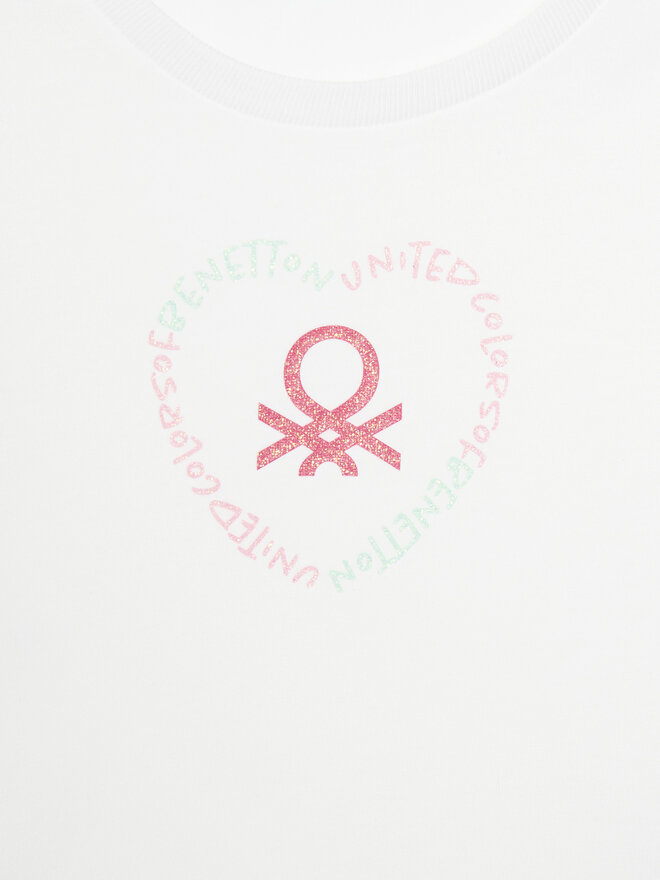 United Colors Of Benetton United Colors Of Benetton Футболка 3I1XG10HU Білий Regular Fit