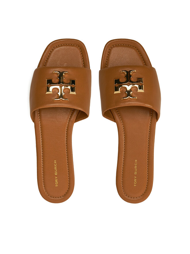 Tory Burch Klapki Tory Burch Eleanor Slide 157966 Brązowy