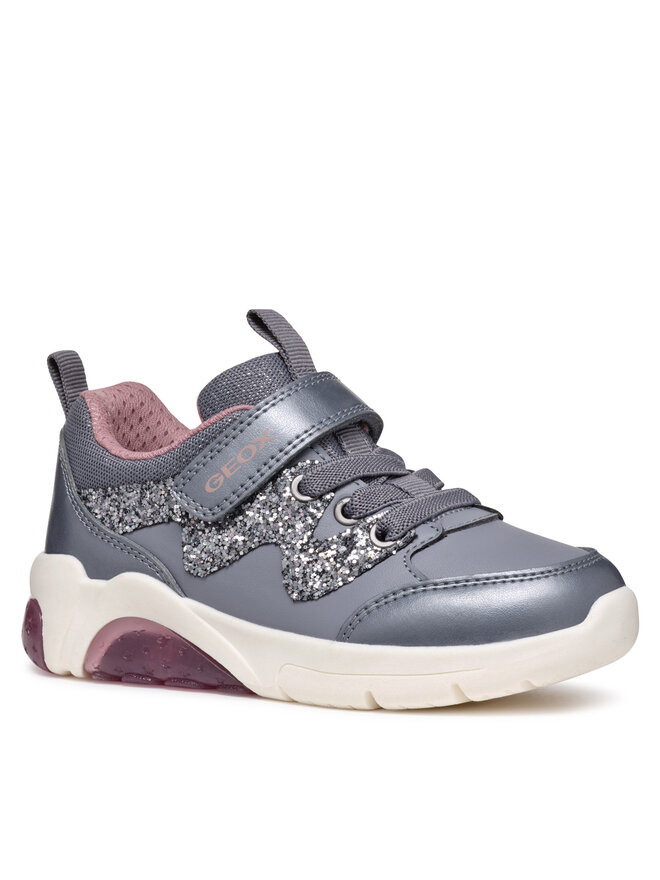 Sneakers Geox J Fadinlight Girl J46M4D 054AJ C1FK8 D Gris chaussures