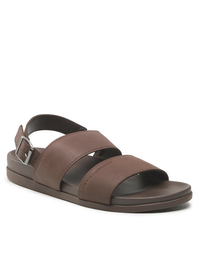 Tommy Hilfiger Сандали Tommy Hilfiger Premium Leather Sandal FM0FM04461 Кафяв