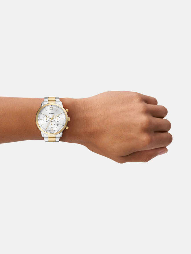 Fossil Pulkstenis Fossil Neutra Chronograph FS6112 Sudraba
