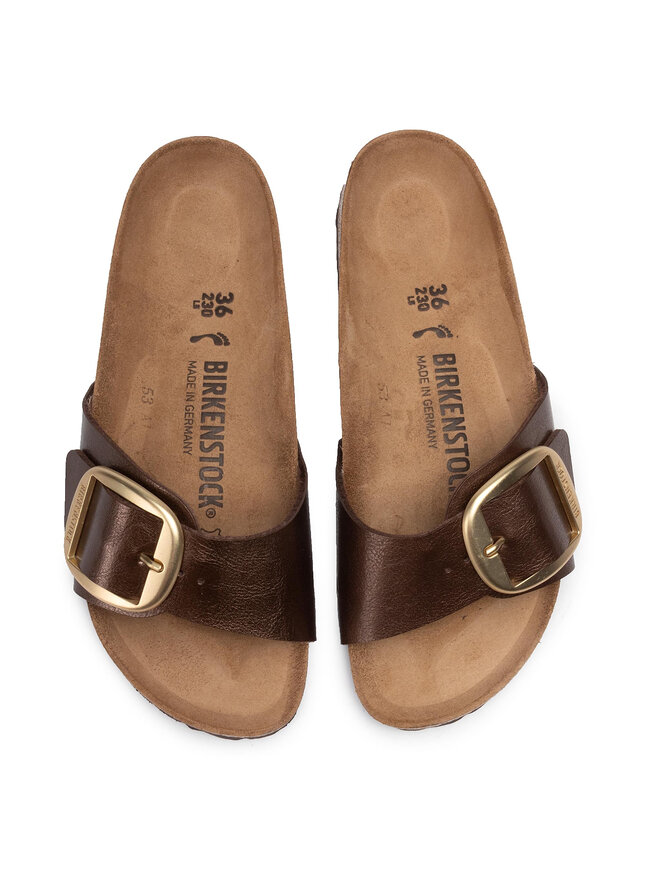 Birkenstock Pantoletten Birkenstock Madrid Big Buckle 1015313 Braun