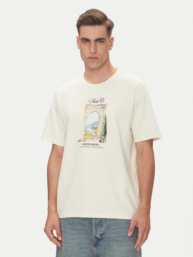 Jack&Jones Jack&Jones Marškinėliai Hydra 12277248 Smėlio Relaxed Fit