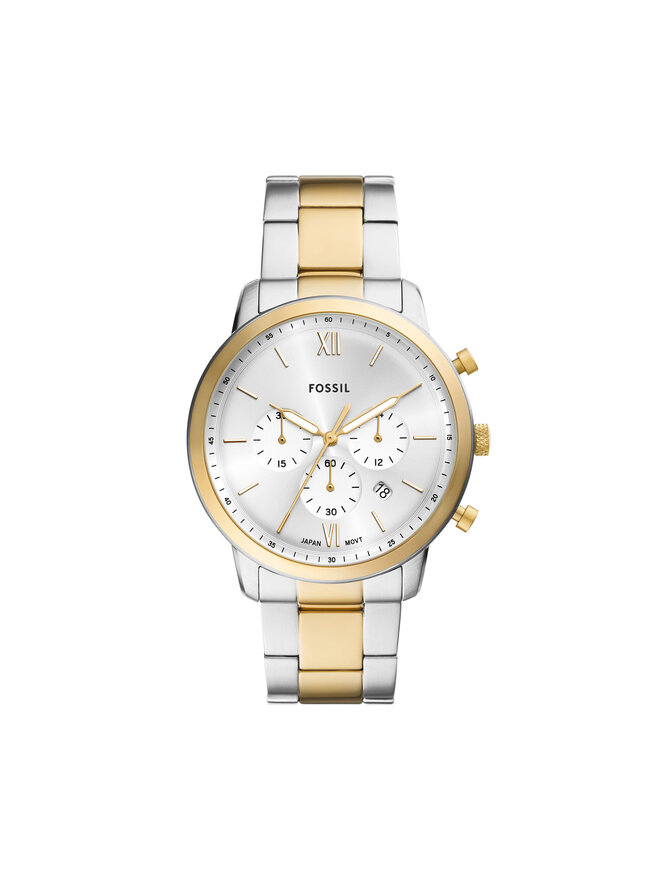 Fossil Sat Fossil Neutra Chronograph FS6112 Srebrna