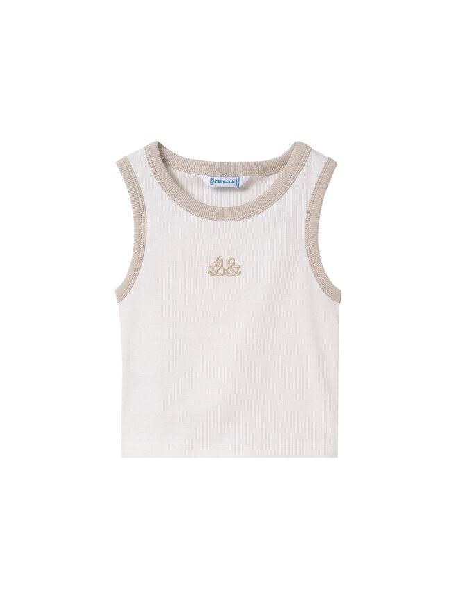 Mayoral Mayoral Top 6032 Écru Slim Fit