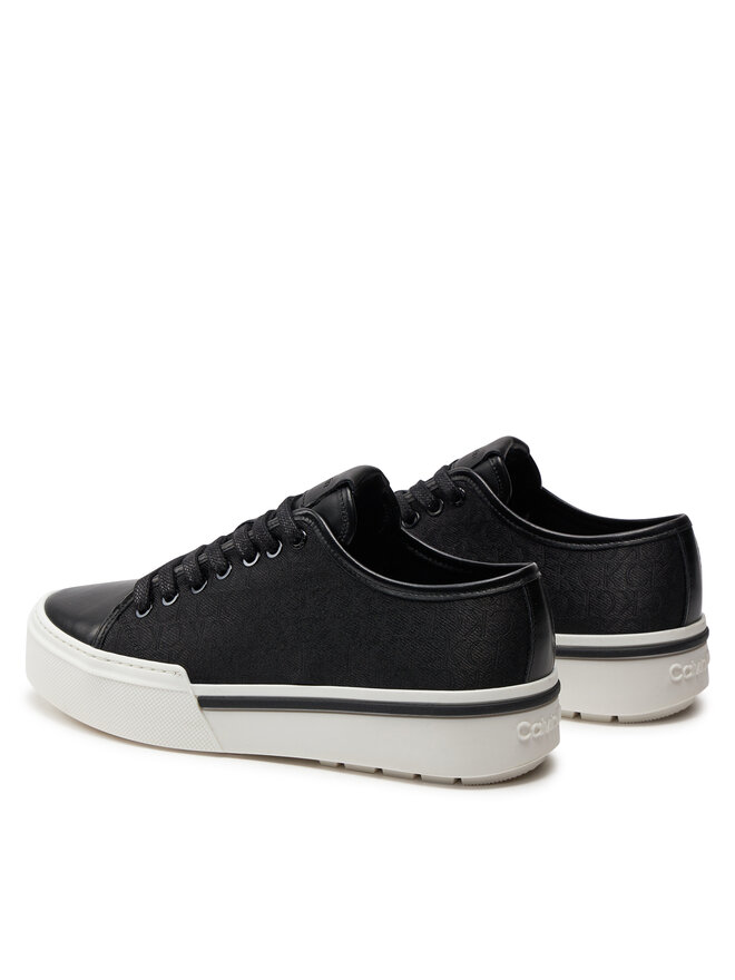 Calvin Klein Sneakersy Calvin Klein Low Top Lace Up Jaq Mono HM0HM01420 Čierna
