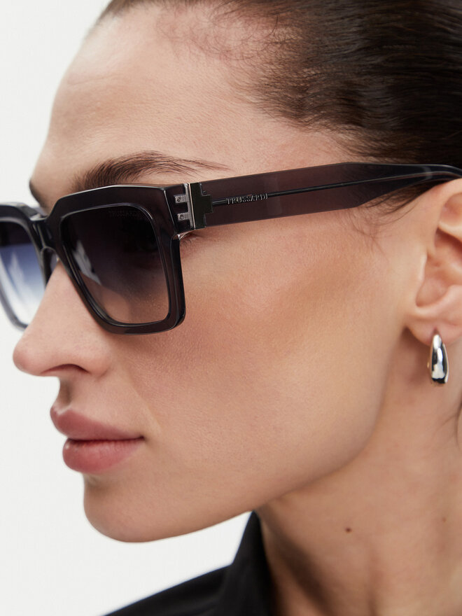 Trussardi Okulary przeciwsłoneczne Trussardi TSM9028 Szary