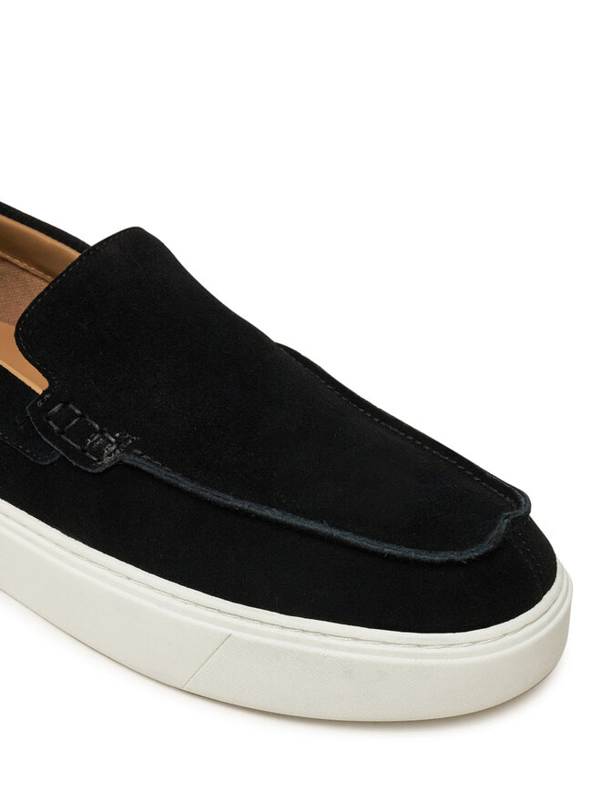 Calvin Klein Pusbačiai Calvin Klein Moccasin Suede HM0HM01794 Juoda