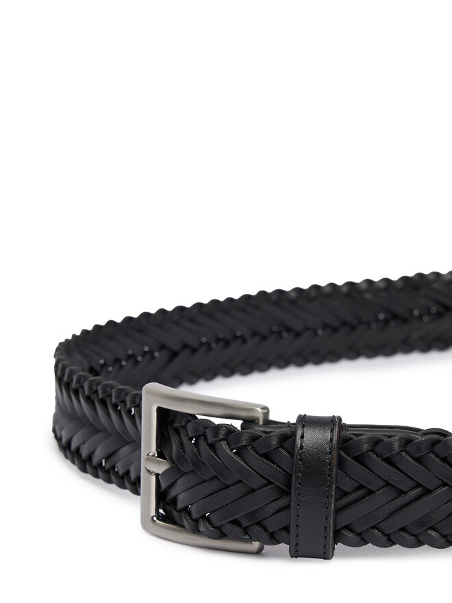 Tommy Hilfiger Gürtel Tommy Hilfiger Th Soho Braid 3.0 AM0AM14776 Schwarz