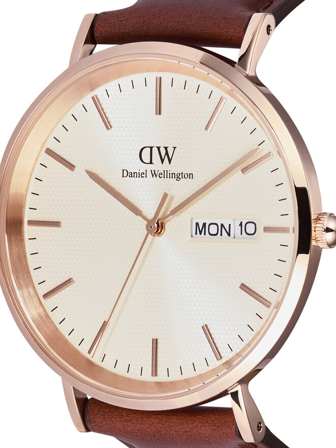 Daniel Wellington Pulkstenis Daniel Wellington Classic Day Display 40 DW00100829 Rozā zelts