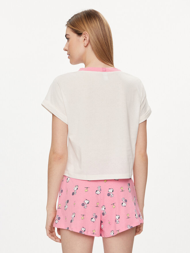 United Colors Of Benetton United Colors Of Benetton Pižamos marškinėliai 30963M05O Écru Regular Fit