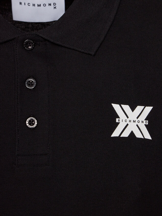 Richmond X Richmond X Poloshirt Novak UMP24010PO Schwarz Regular Fit