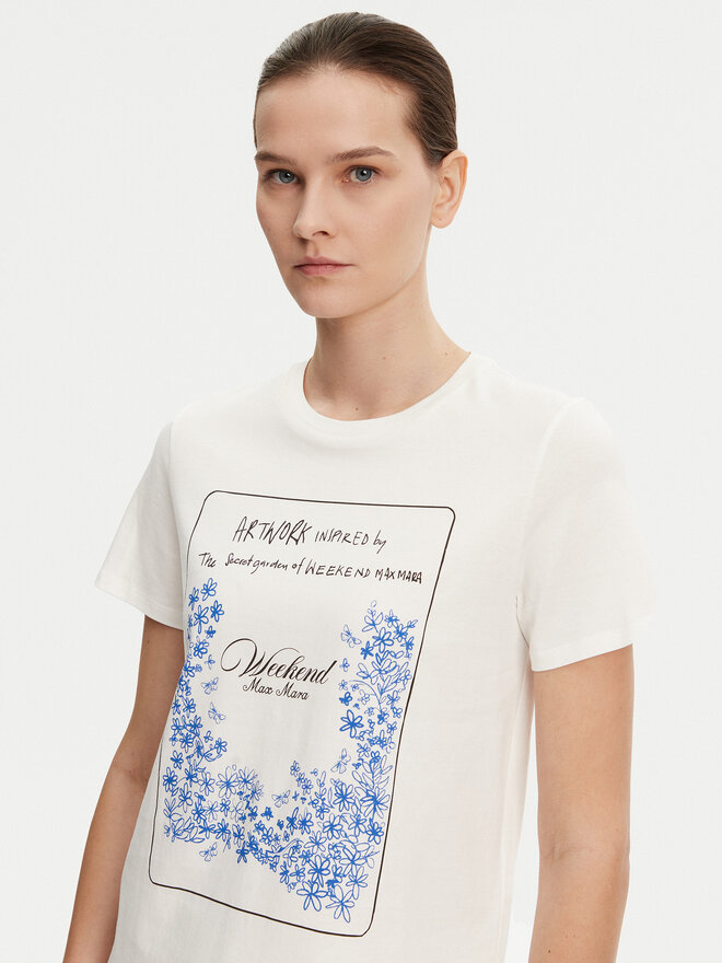 Weekend Max Mara Weekend Max Mara T-Shirt Teiera 2515971052 Λευκό Regular Fit