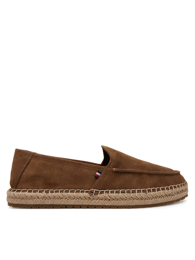 Tommy Hilfiger Espadrile Tommy Hilfiger Hilfiger Flex Espa Suede Loafer FM0FM05392 Smeđa