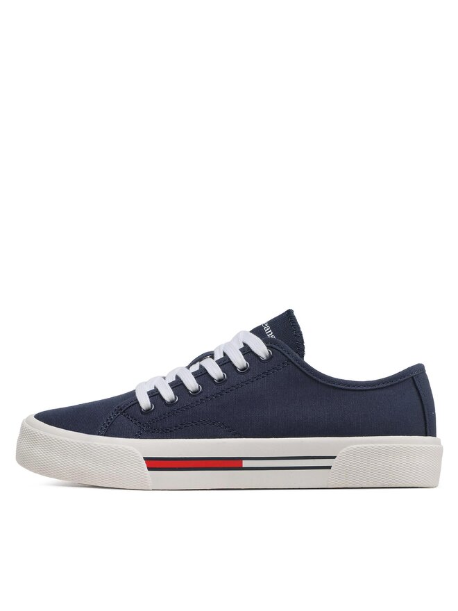 Tommy Jeans Πάνινα παπούτσια Tommy Jeans Low Cut Wmns Canvas EN0EN02085 Σκούρο μπλε