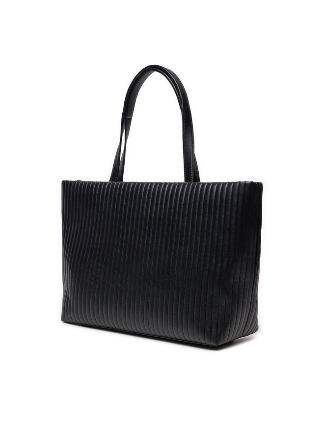 Calvin Klein Ročna torba Calvin Klein Mini Line Quilt Medium Shopper K60K613077 Črna