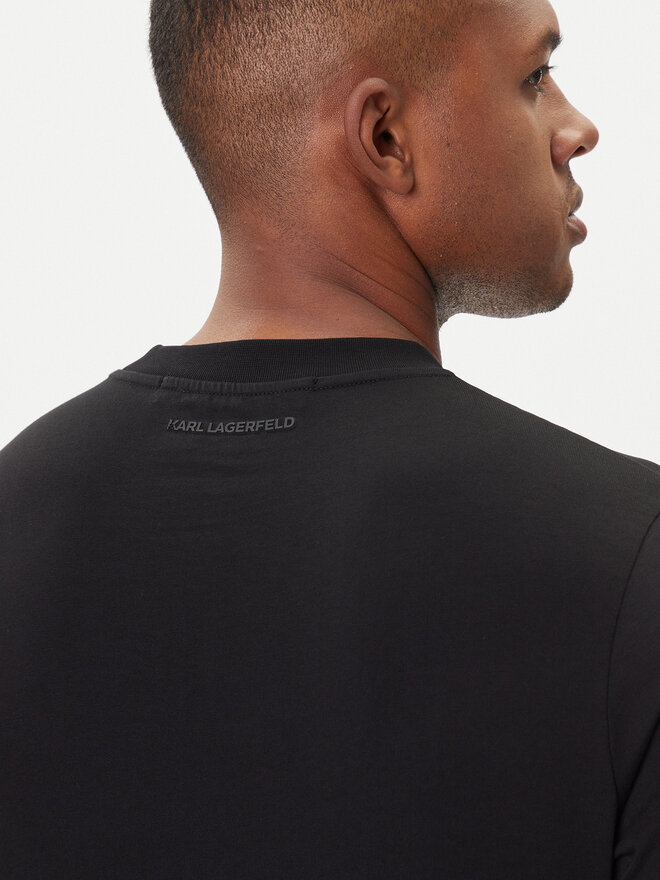 KARL LAGERFELD KARL LAGERFELD Camiseta 755046 554225 Negro Regular Fit