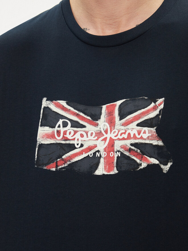 Pepe Jeans Pepe Jeans Póló Clag PM509384 Sötétkék Regular Fit