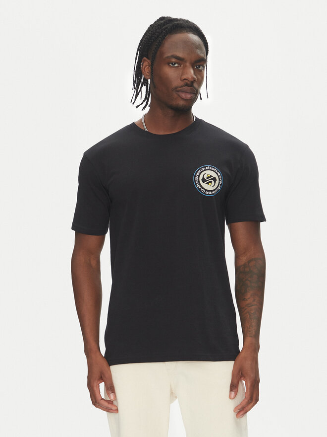 Quiksilver Quiksilver T-Shirt Circle Back Ss EQYZT08054 Μαύρο Regular Fit