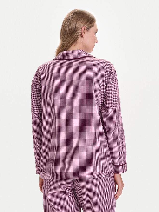 United Colors Of Benetton United Colors Of Benetton Pyjamahemd 4MYG3M00D Dunkelrot Regular Fit
