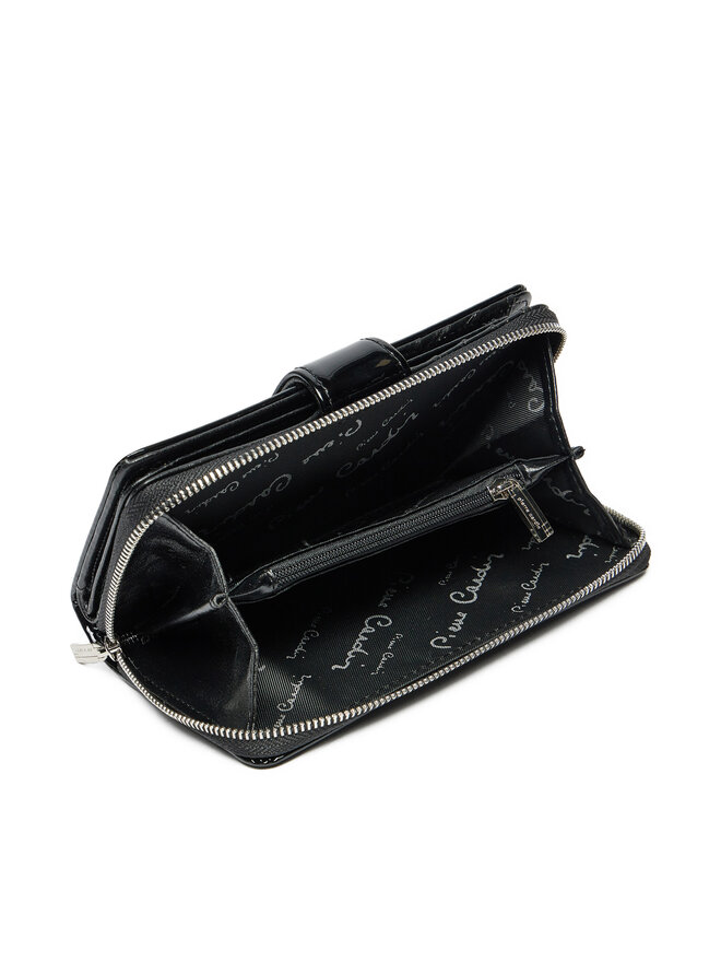Pierre Cardin Duży Portfel Damski Pierre Cardin 07 SHINY 116 Czarny