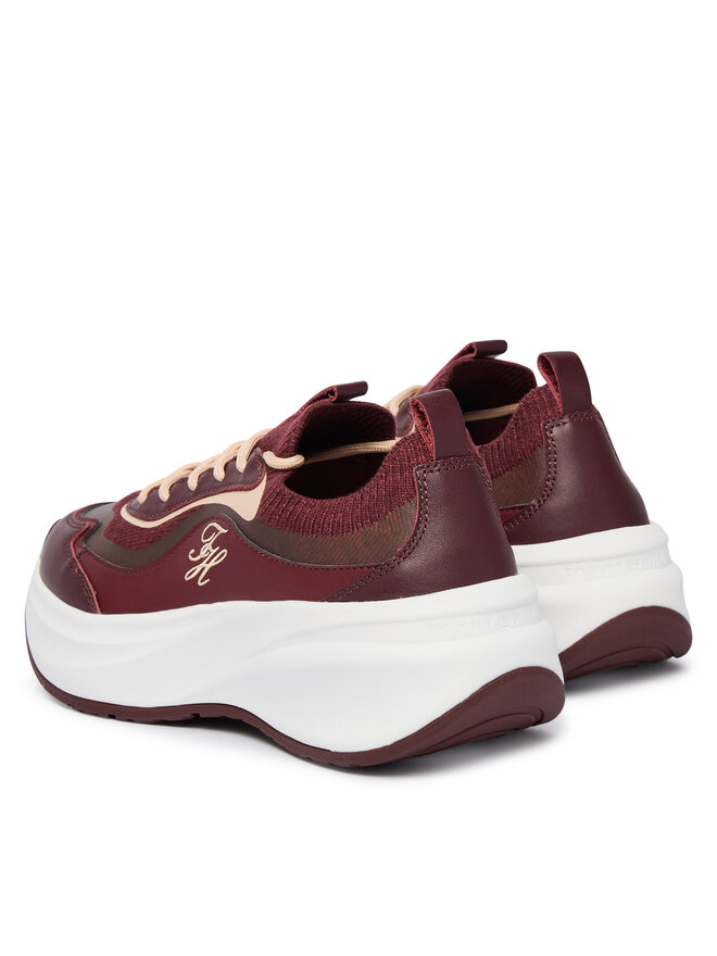Tommy Hilfiger Sneakers Tommy Hilfiger TH Wave Runner FW0FW09484 Dunkelrot