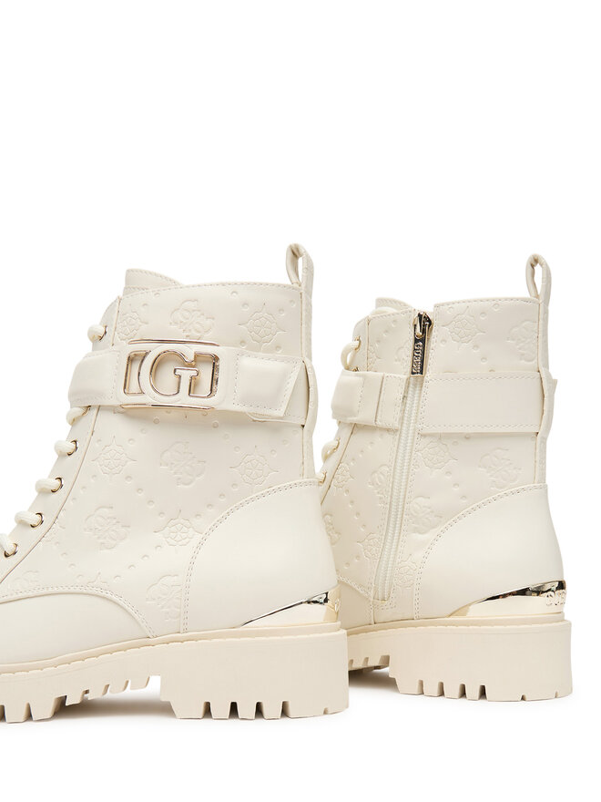 Guess Schnürstiefeletten Guess FLTORA FAL10 Écru