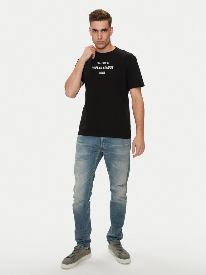 REPLAY Replay T-Shirt M6925 .000.23608P Μαύρο Regular Fit