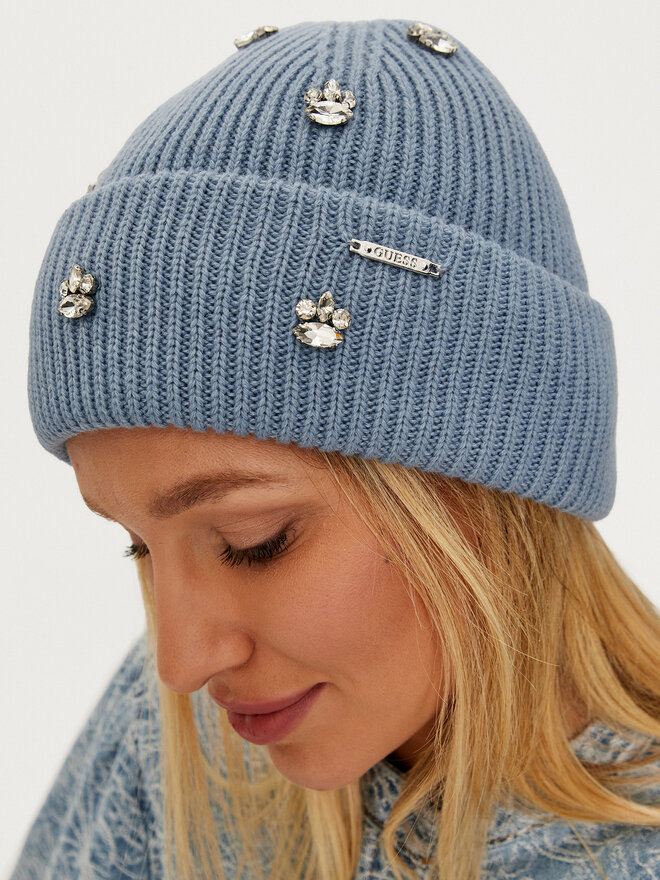Guess Czapka Guess AW5198 POL01 Niebieski