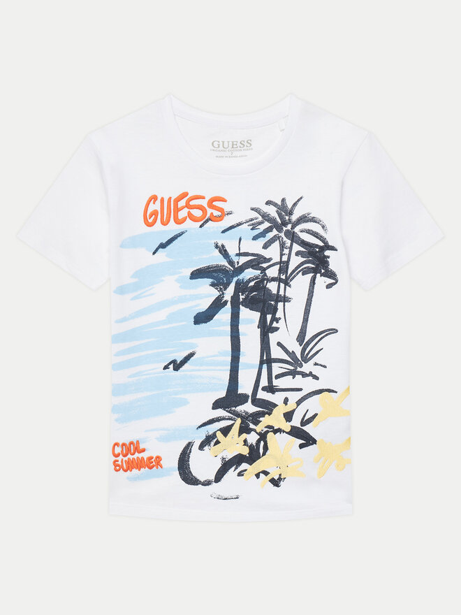 Guess Guess Camiseta L5GI05 K8HM4 Blanco Regular Fit