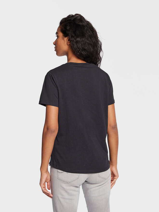 Pepe Jeans Pepe Jeans Marškinėliai Wendy PL505480 Juoda Regular Fit