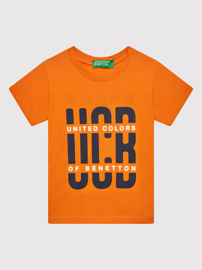 United Colors Of Benetton United Colors Of Benetton Póló 3I1XG100G Narancssárga Regular Fit
