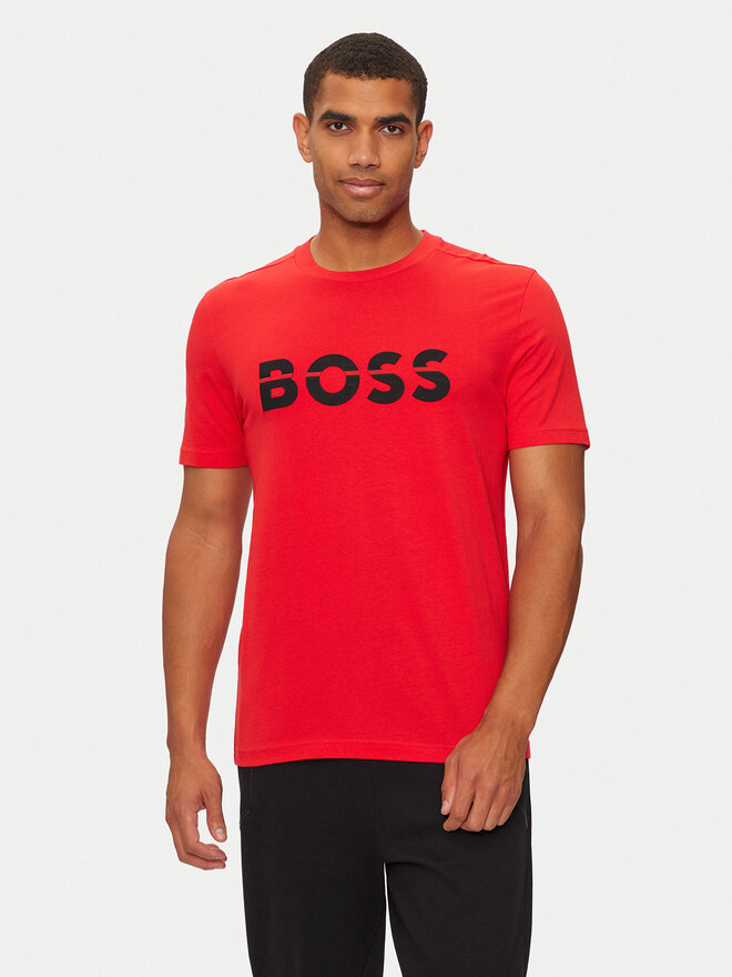 BOSS BOSS Camiseta 50525208 Rojo Regular Fit