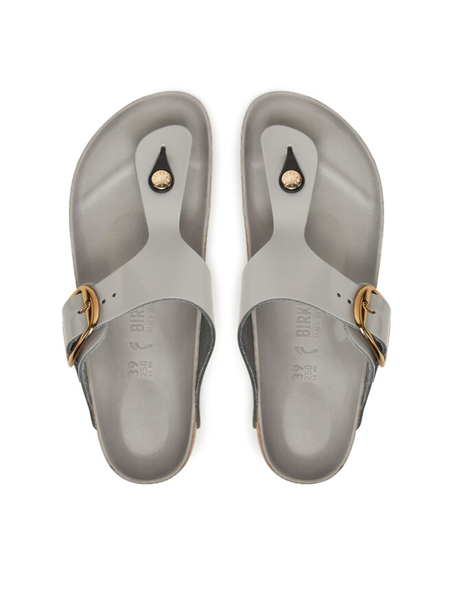 Birkenstock Zehentrenner Birkenstock Gizeh Big Buckle Hex 1029507 Grau