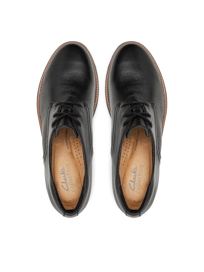 Clarks Оксфорди Clarks Sharon Rae 261754164 Чорний