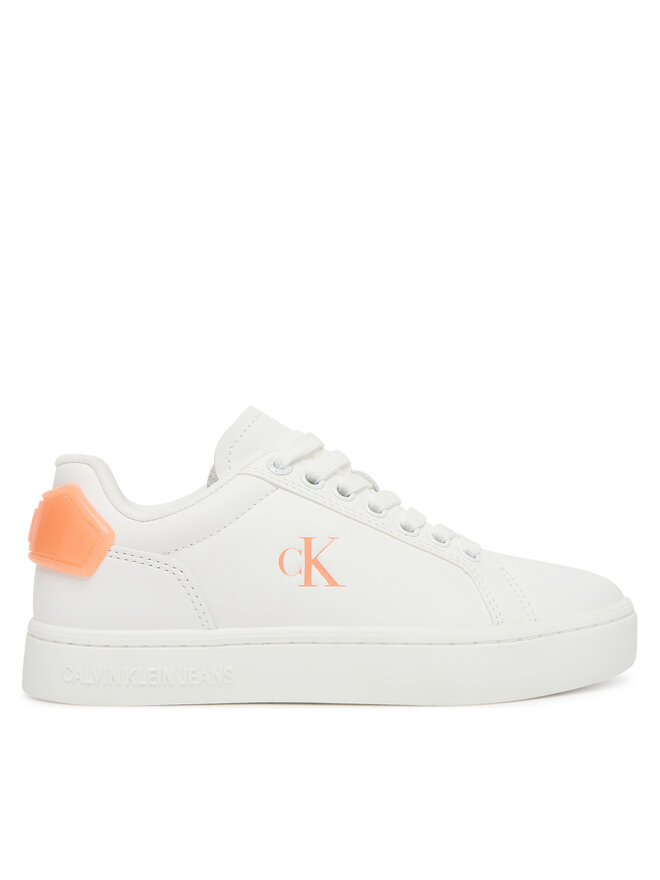 Calvin Klein Jeans Сникърси Calvin Klein Jeans Classic Cupsole Ru Patch Lth Wn YW0YW01845 Бял