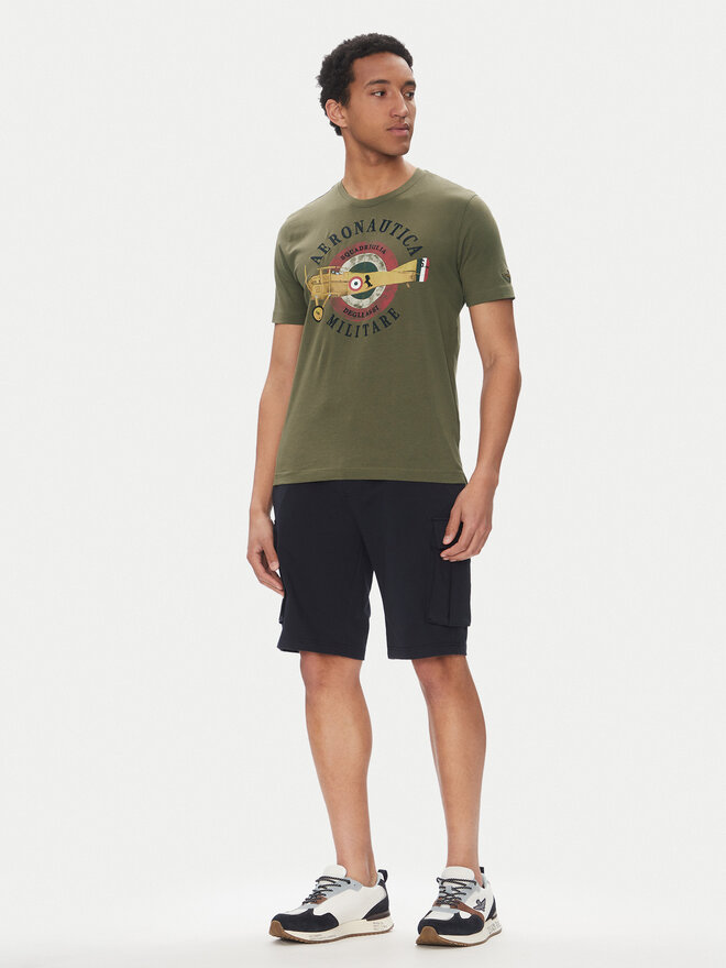 Aeronautica Militare Aeronautica Militare Póló 251TS2414J641 Khaki Regular Fit