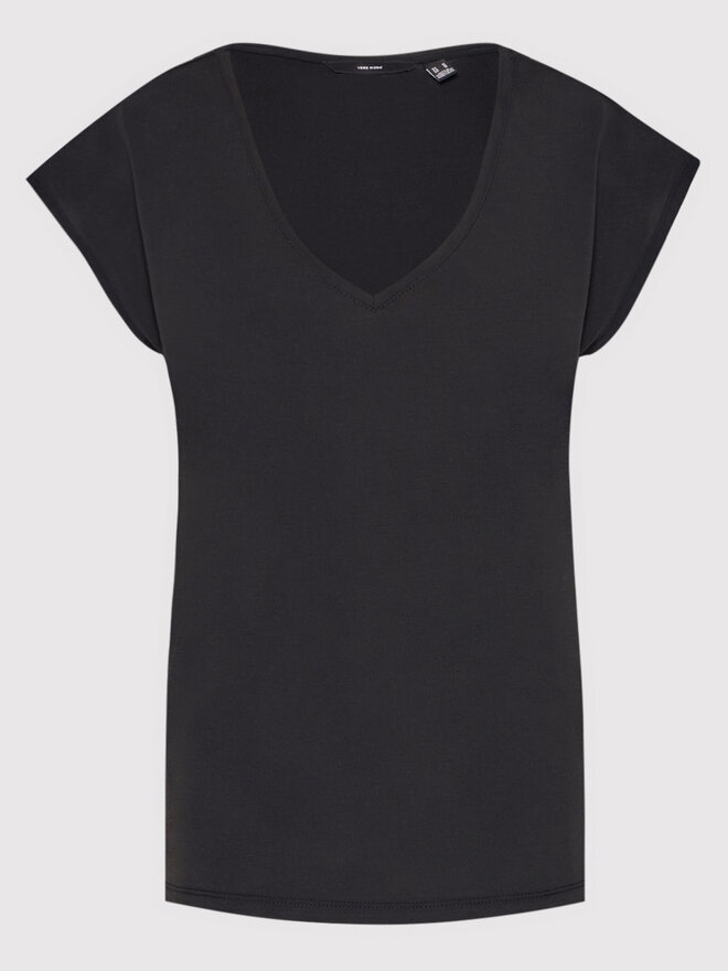 Vero Moda Vero Moda Marškinėliai Filli 10247666 Juoda Regular Fit