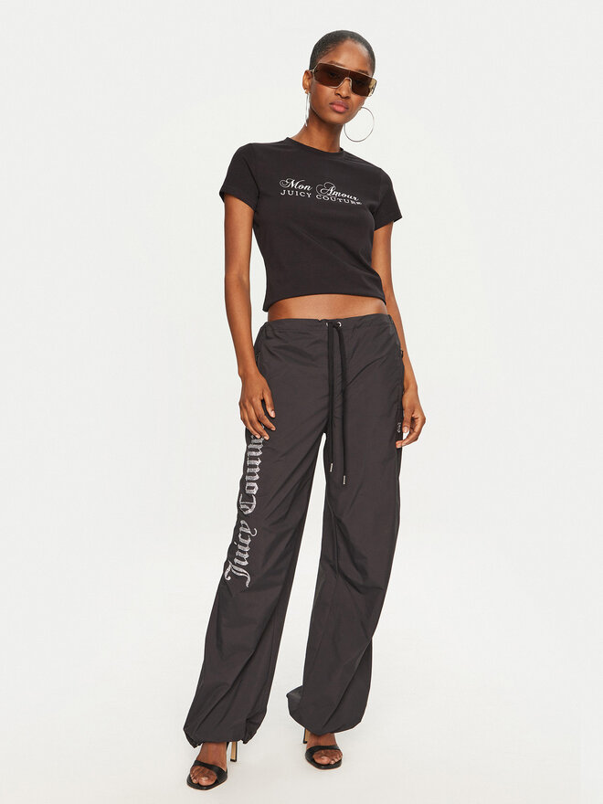 Juicy Couture Juicy Couture T-Shirt Mon Amour JCSCT224407 Schwarz Slim Fit