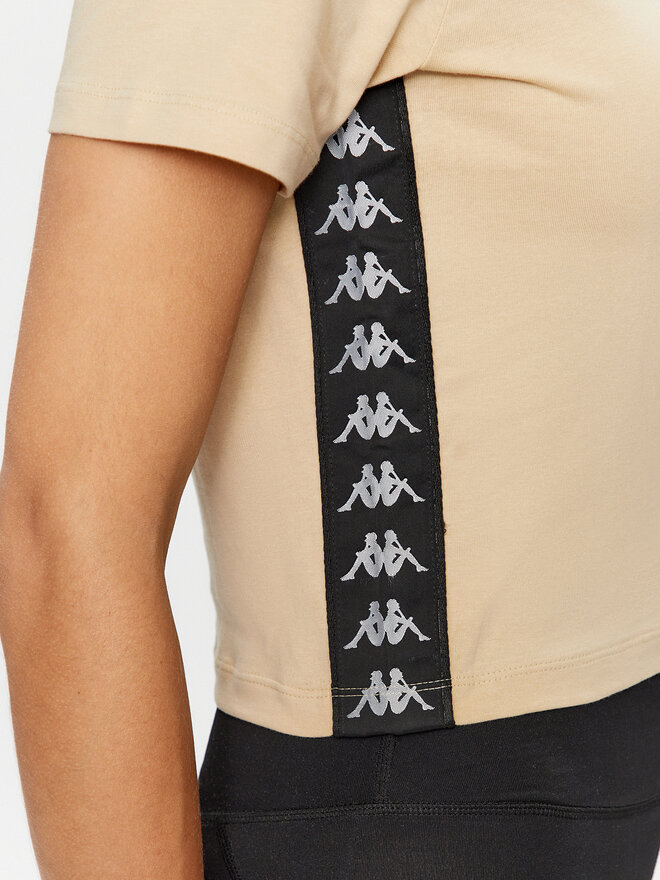 Kappa Kappa Marškinėliai 313021 Smėlio Relaxed Fit