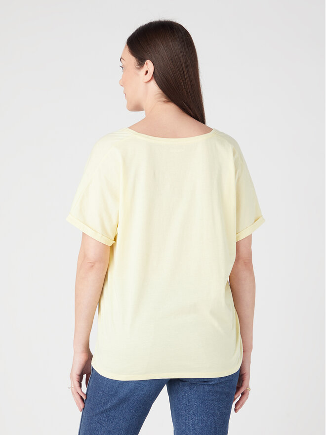 Wrangler Wrangler Футболка W7XKEVX6Z 112328929 Жовтий Regular Fit