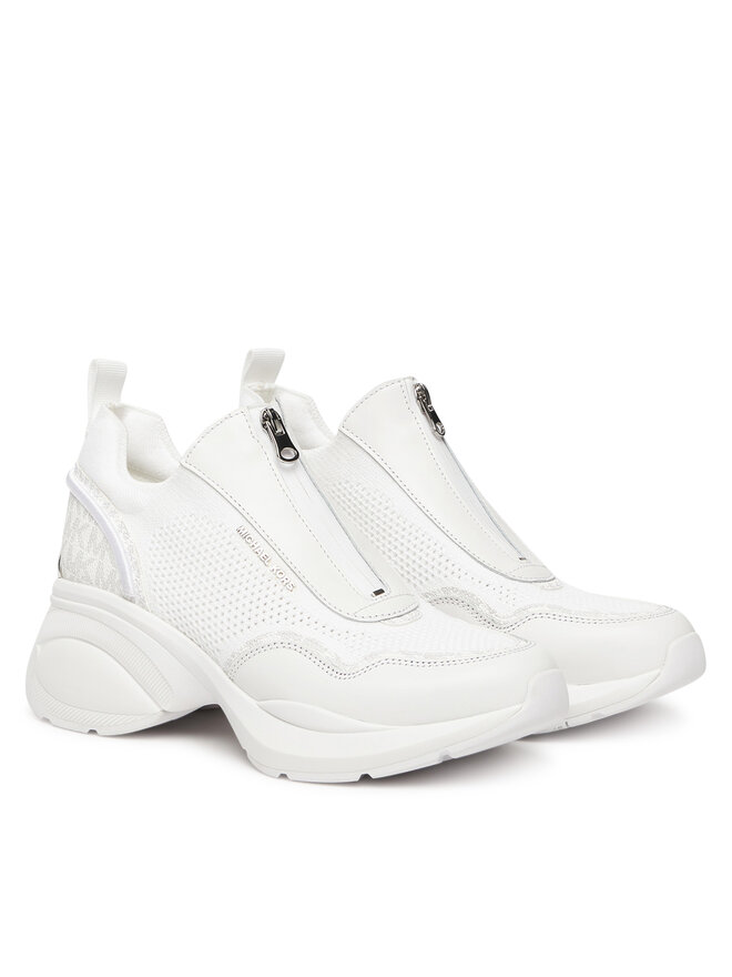 MICHAEL Michael Kors Снікерcи MICHAEL Michael Kors Zuma Mixed-Media Trainer 43F5ZUFP3L Білий