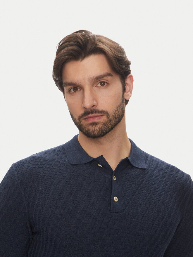 Pierre Cardin Pierre Cardin Poloshirt C5 51314.5094 Dunkelblau Slim Fit