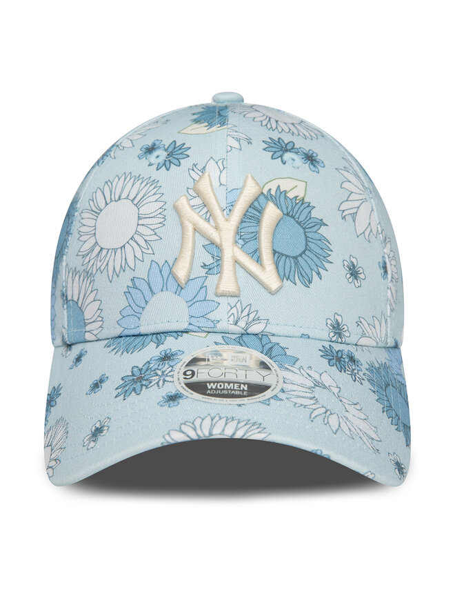 New Era Czapka z daszkiem New Era Wmns Floral Aop 940 Nyy 60435004 Niebieski