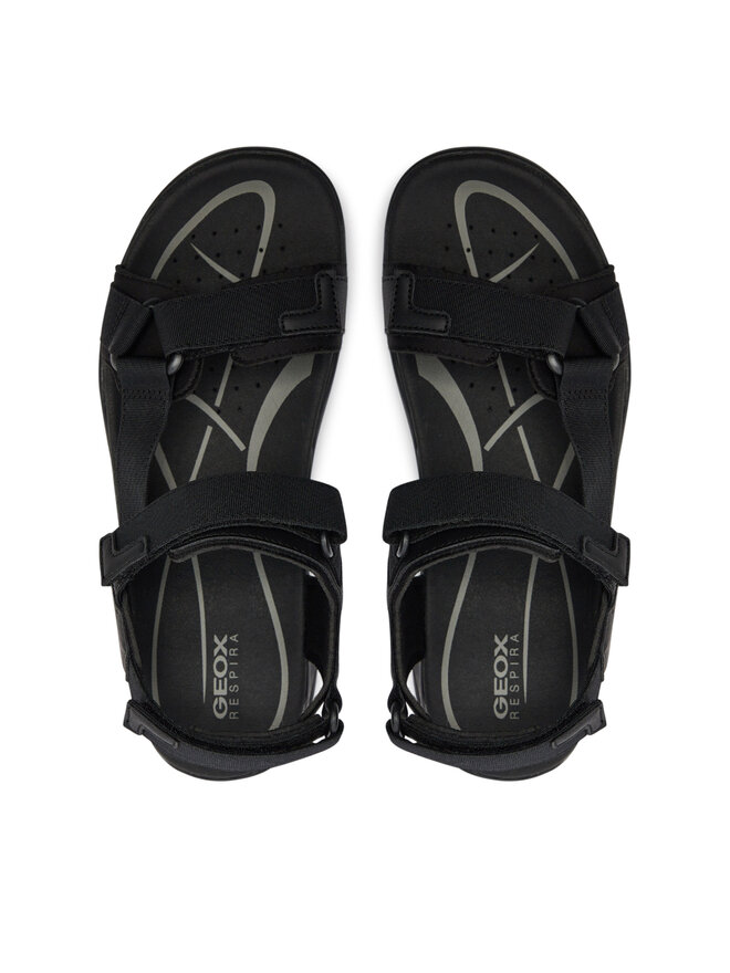 Geox Sandály Geox U Terreno + Grip U4550A 00011 C9999 Černá