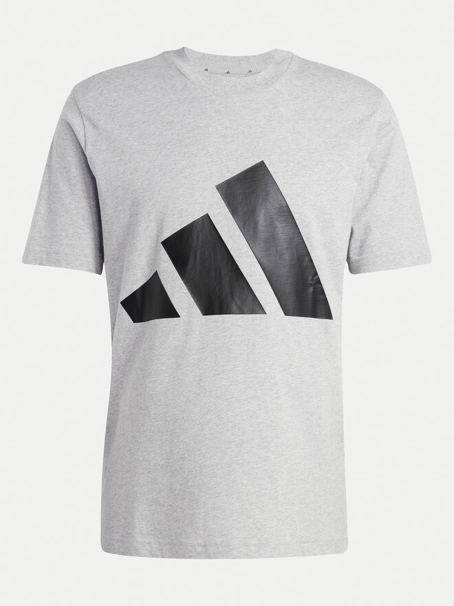 adidas adidas Футболка Essentials Big Logo JE8948 Сірий Regular Fit