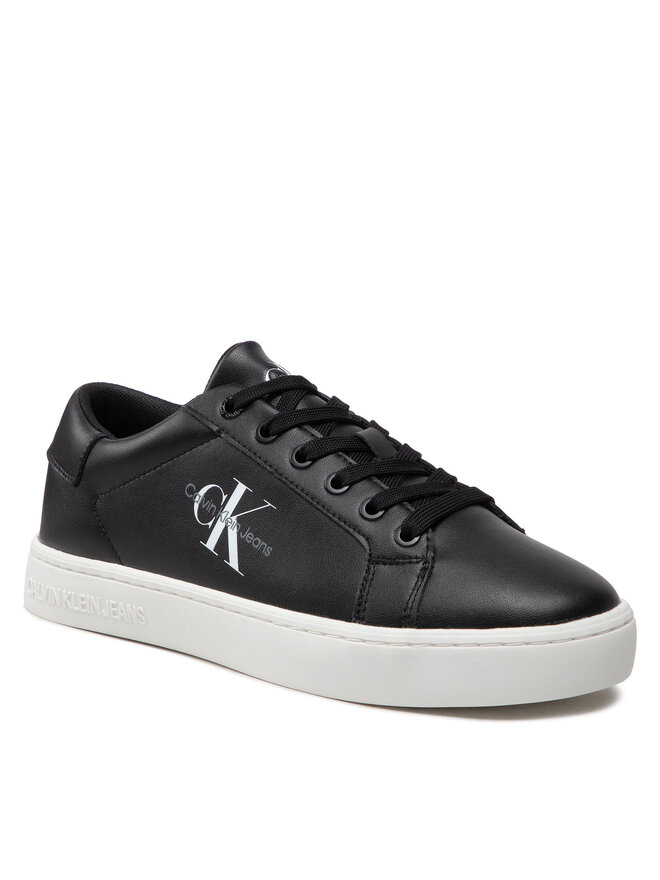 Calvin Klein Jeans Sneakers Calvin Klein Jeans Classic Cupsole Laceup Low Lth YM0YM00491 Negru