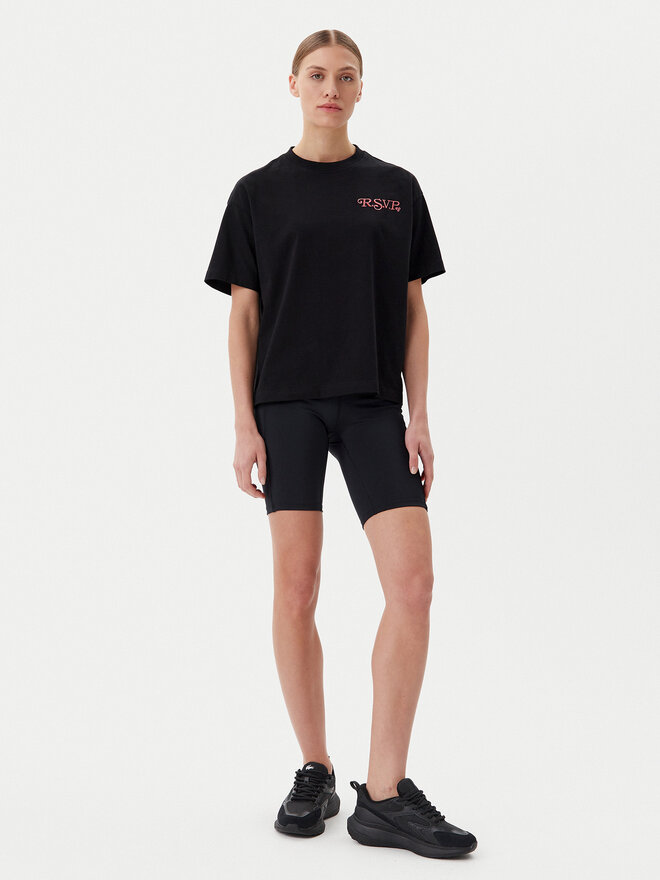 Fila Fila T-Shirt Leffinge FAW1029 Μαύρο Loose Fit
