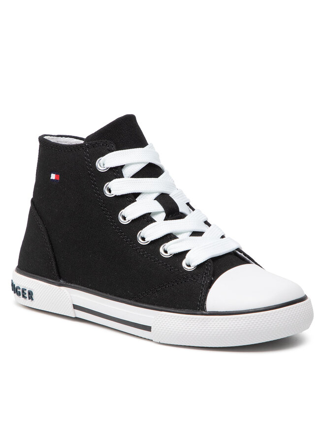Tommy Hilfiger Кецове Tommy Hilfiger High Top Lace-Up Sneaker T3X4-32209-0890 M Черен