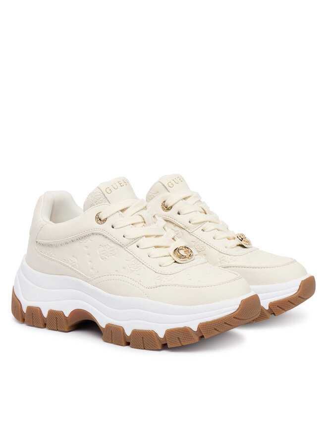 Guess Sneakers Guess FLFBRT PEL12 Écru